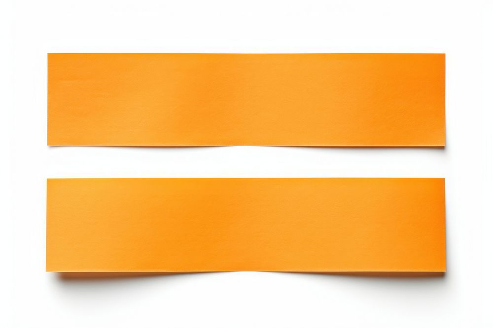 Orange paper adhesive strip backgrounds white background accessories. AI generated Image by rawpixel.