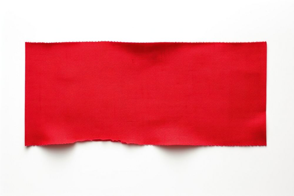 Red cloth textile adhesive strip white background blackboard rectangle. AI generated Image by rawpixel.