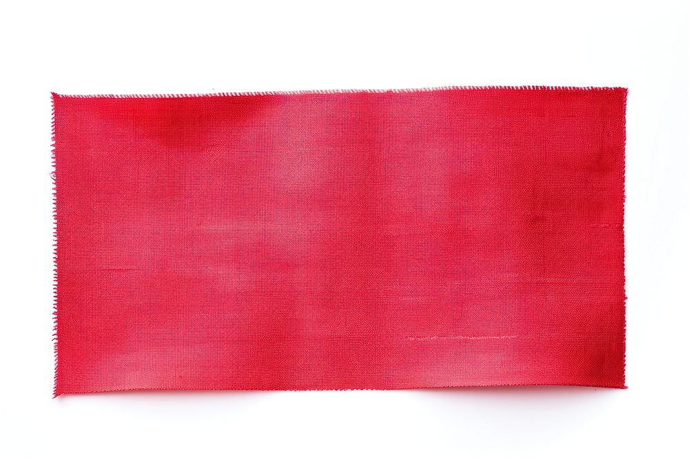 Red cloth textile adhesive strip backgrounds white background blackboard. AI generated Image by rawpixel.