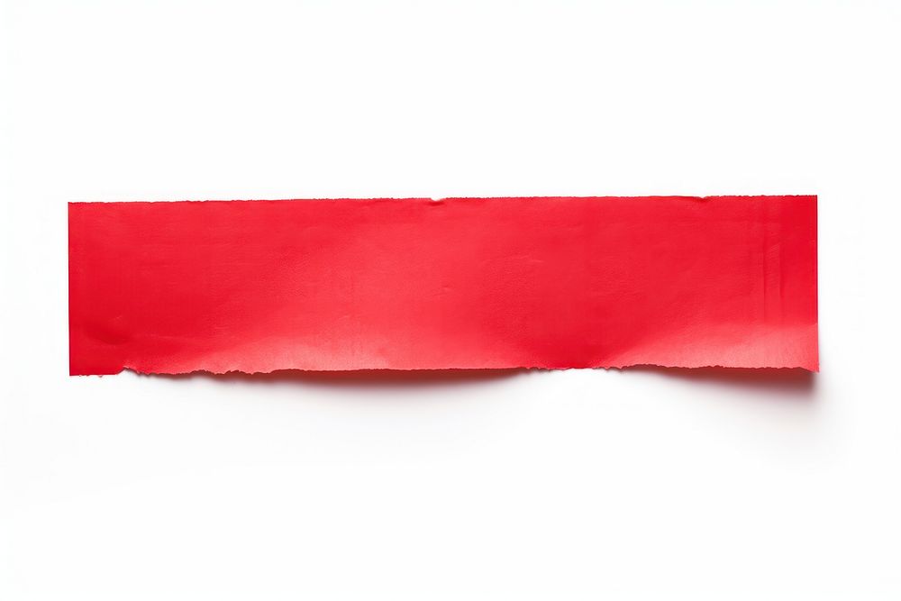 Red paper adhesive strip red white background accessories. AI generated Image by rawpixel.