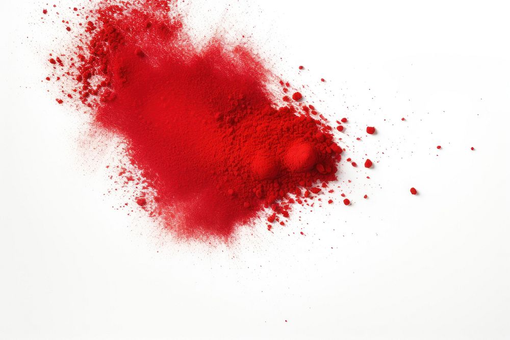 Pigment powder backgrounds red white background.