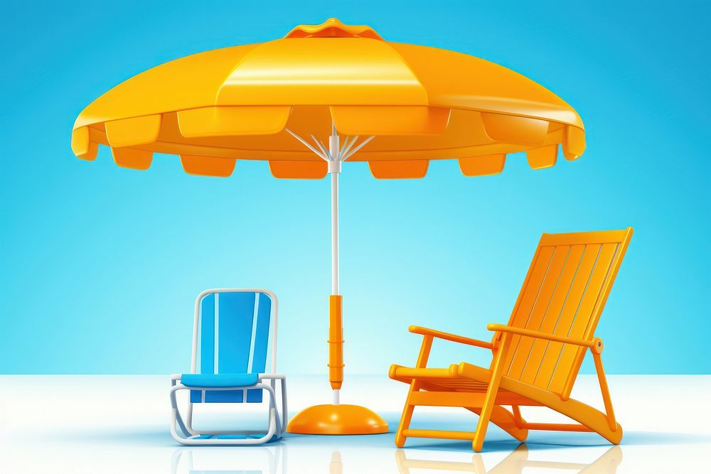 Beach Chair chair furniture umbrella.