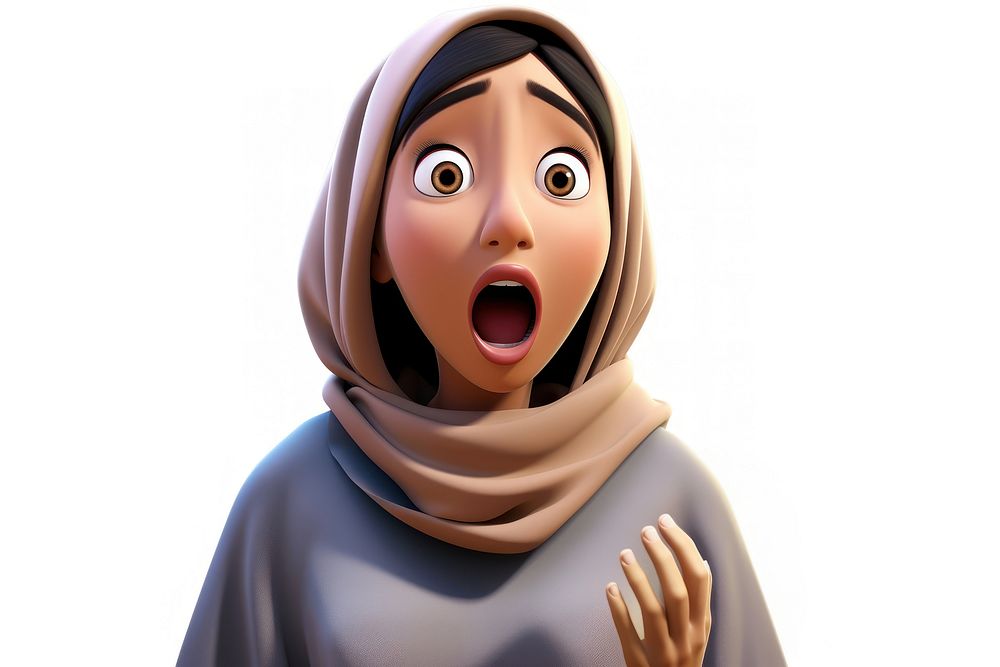 PNG Southeast asian woman surprised cartoon adult. AI generated Image by rawpixel.
