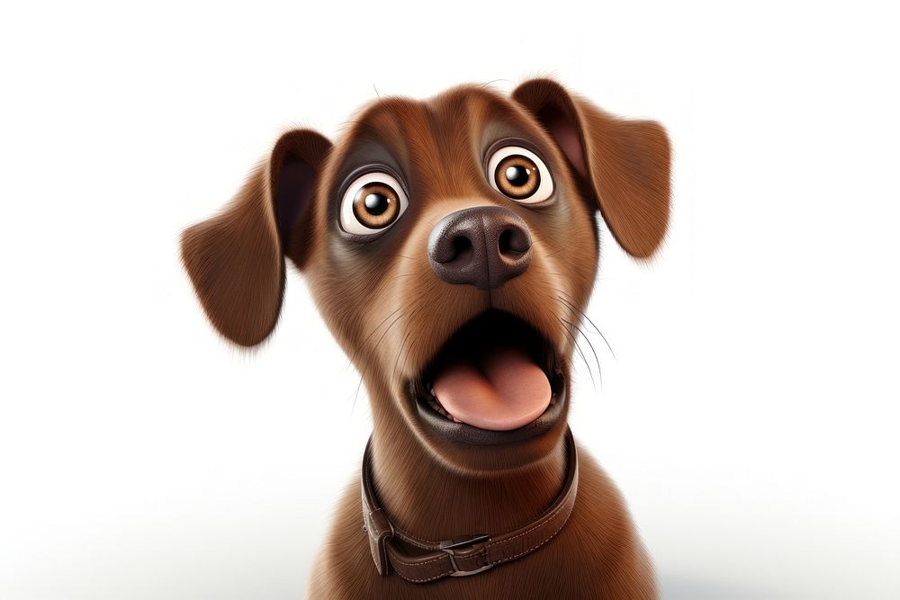 PNG Surprised dog cartoon mammal | Free Photo Illustration - rawpixel