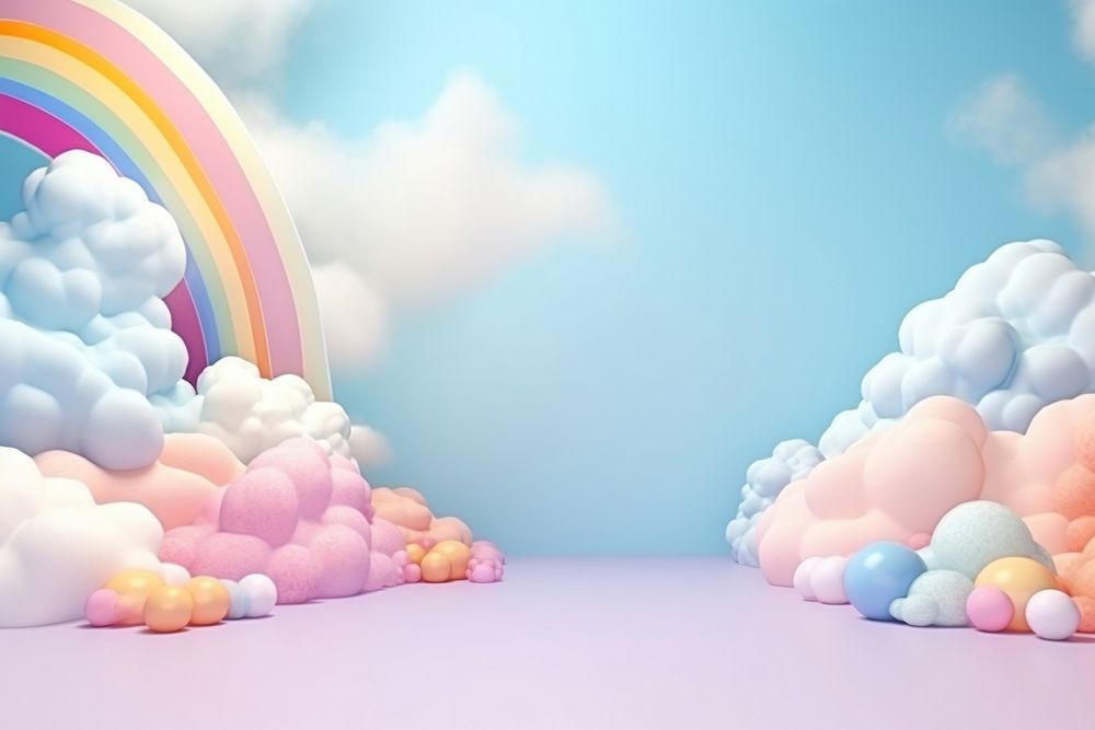 Rainbow backgrounds nature cloud.