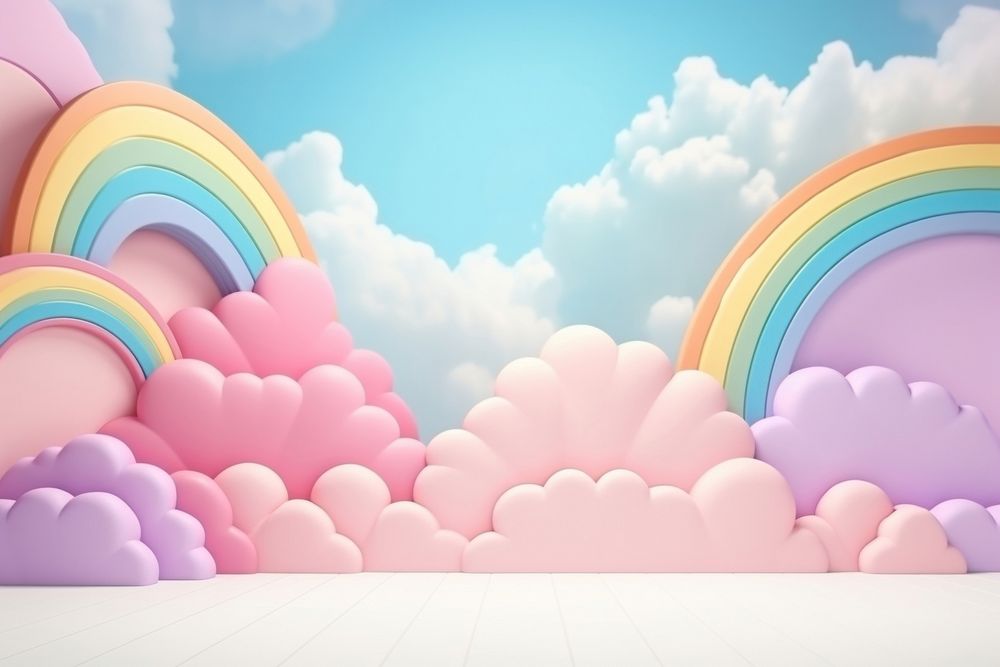 Rainbow backgrounds nature cloud.