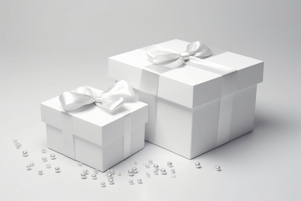 Box gift white celebration.