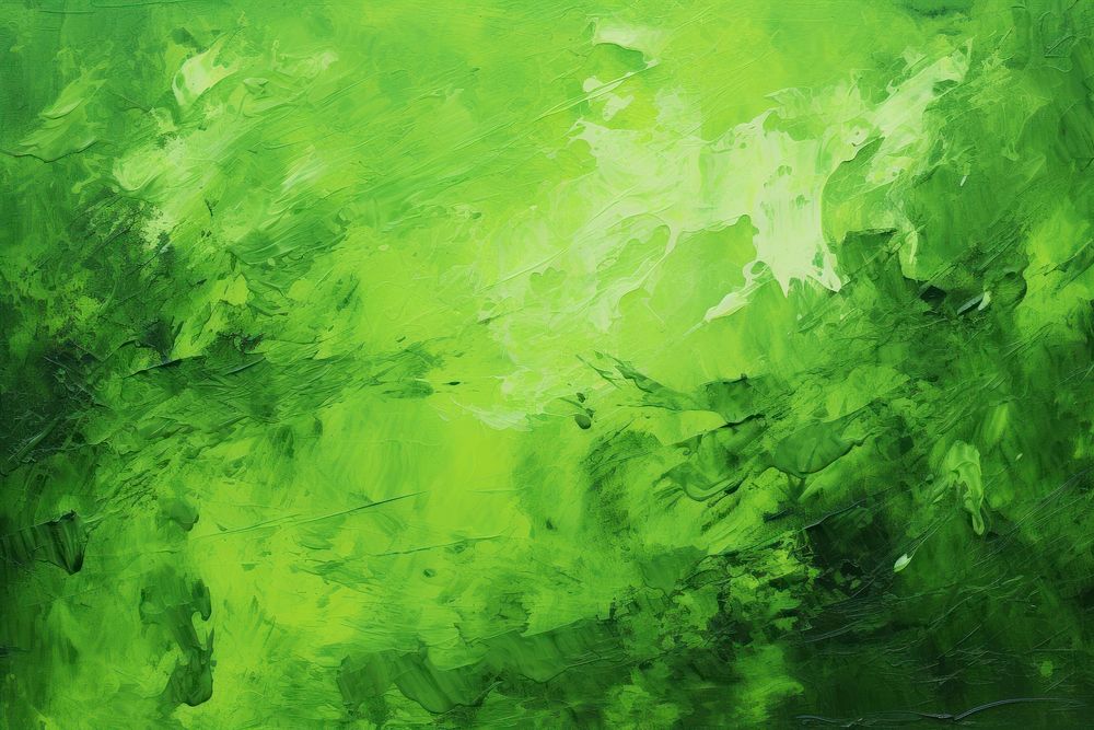Abstract painting green backgrounds abstract plant.