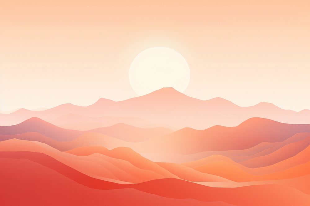  Pastel mountain landscape backgrounds sunlight. AI generated Image by rawpixel.