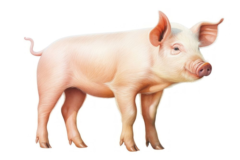  Pig mammal animal boar. AI generated Image by rawpixel.