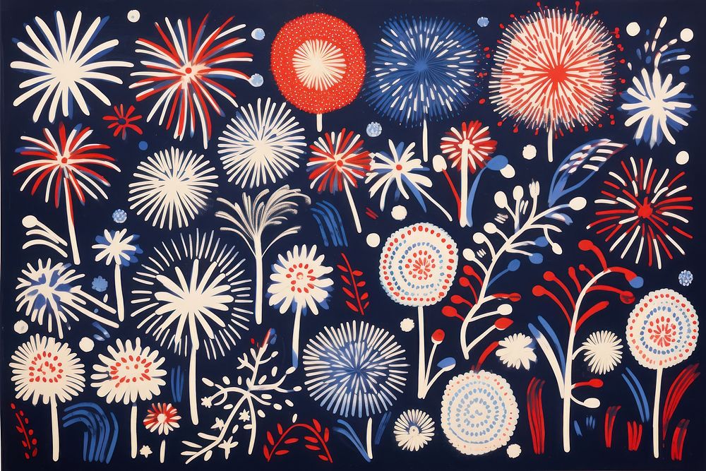 Fireworks pattern art backgrounds. AI generated Image by rawpixel.