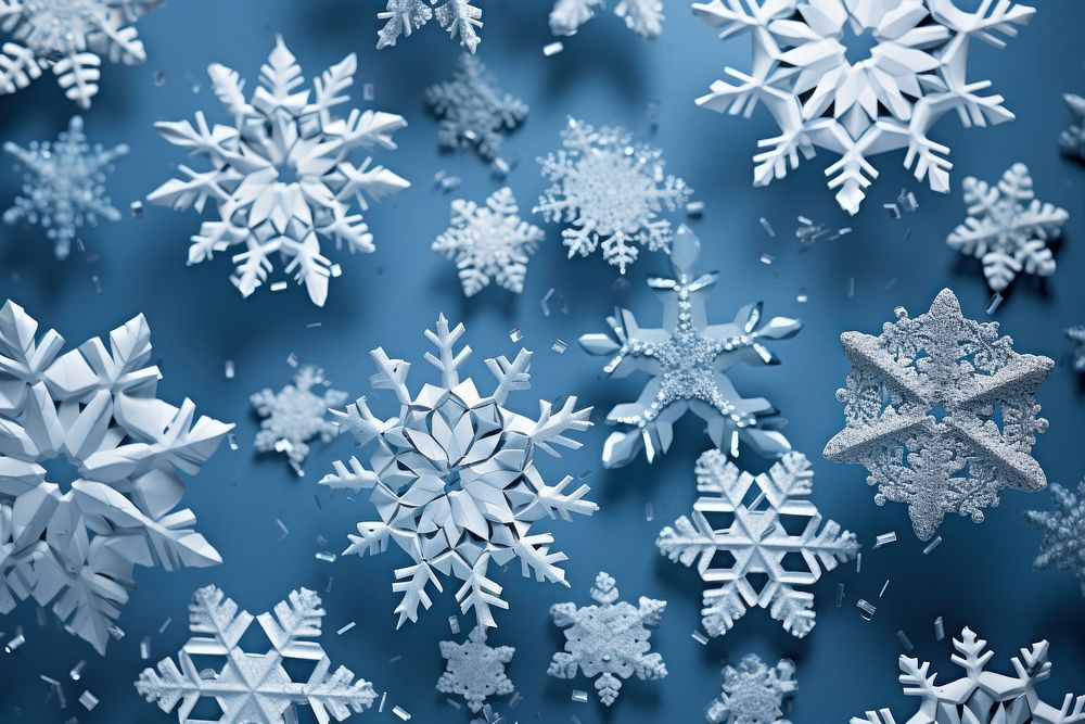  Snowflakes backgrounds celebration decoration. AI generated Image by rawpixel.