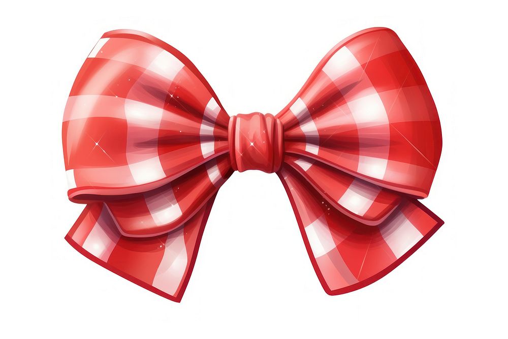 Christmas bow white background celebration accessories.
