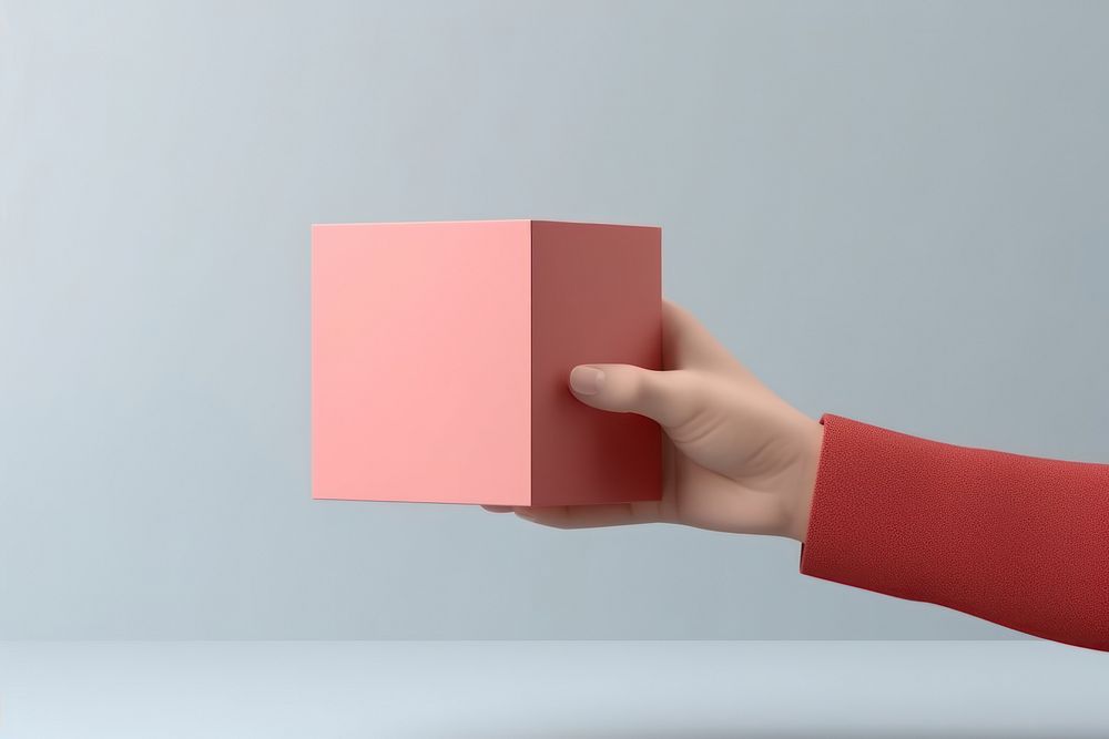 Hand holding box vote paper simplicity technology.