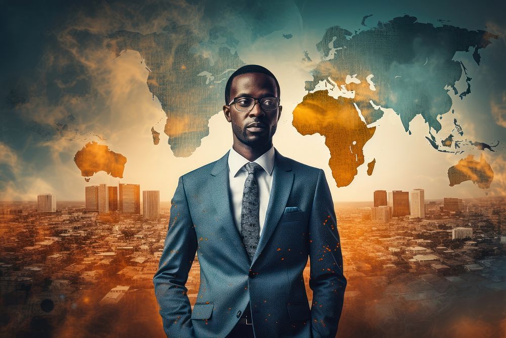  Business man Africa photography portrait adult. AI generated Image by rawpixel.