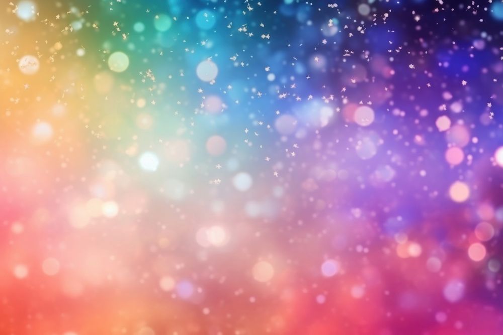 Rainbow colors blurred background with sparkle stars wallpaper backgrounds outdoors glitter.