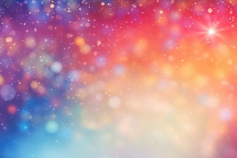 Rainbow colors blurred background with sparkle stars wallpaper backgrounds nature night.