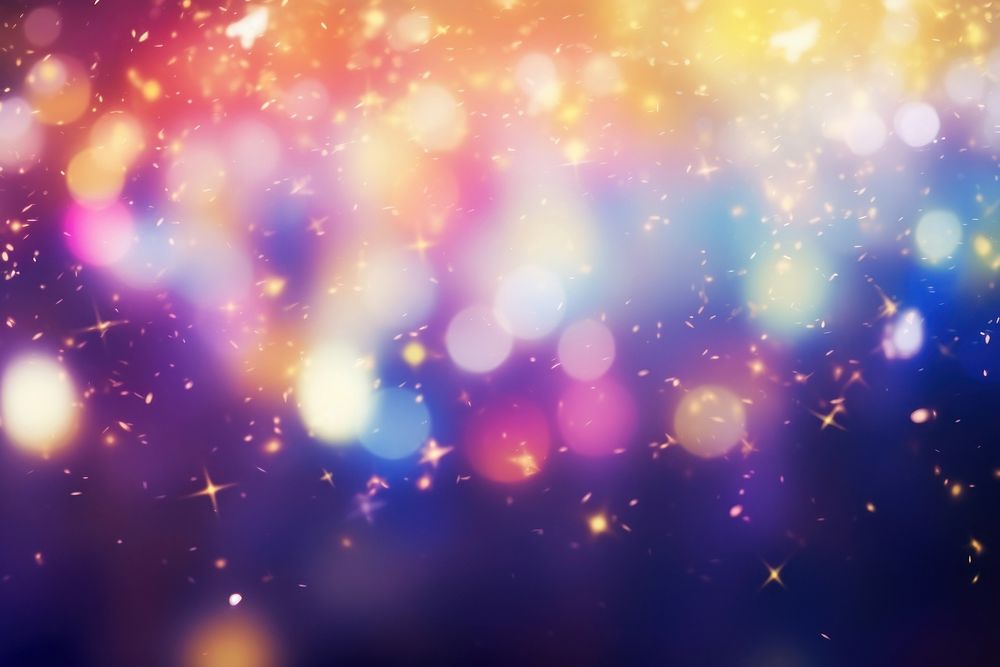 Rainbow colors blurred background with sparkle stars wallpaper backgrounds glitter purple.