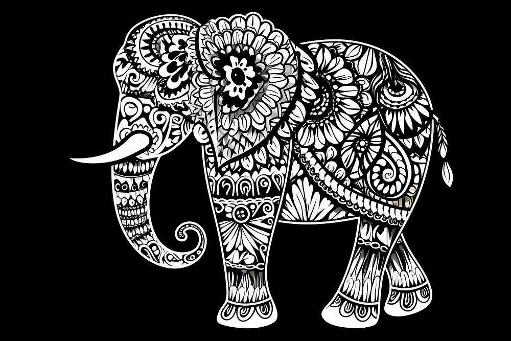 Elephant elephant animal pattern.