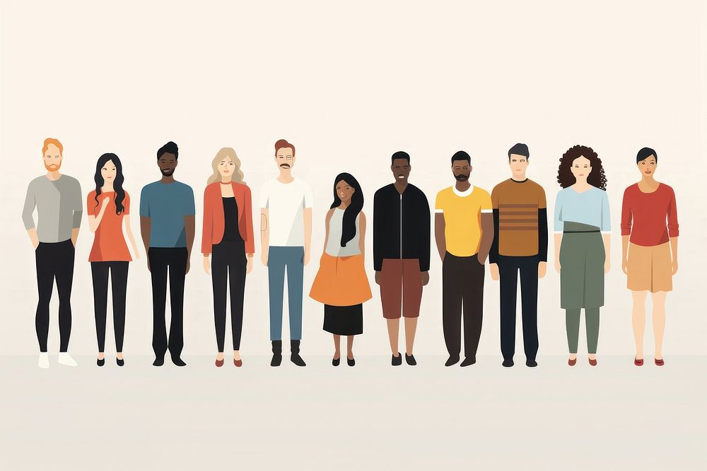 Diversity and Inclusion togetherness friendship variation. AI generated Image by rawpixel.