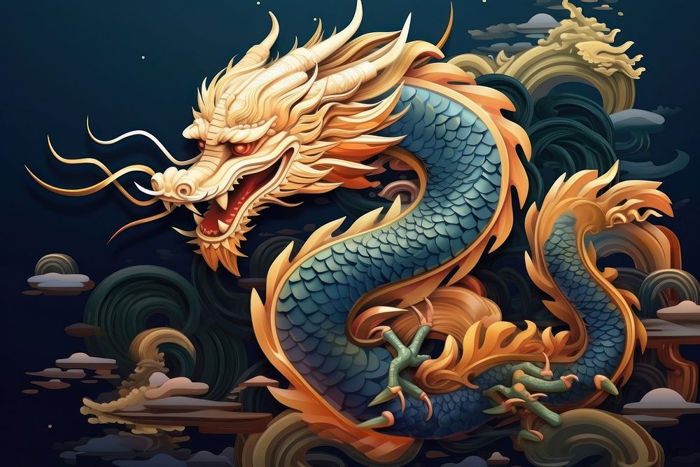 Oriental Dragon dragon representation creativity.