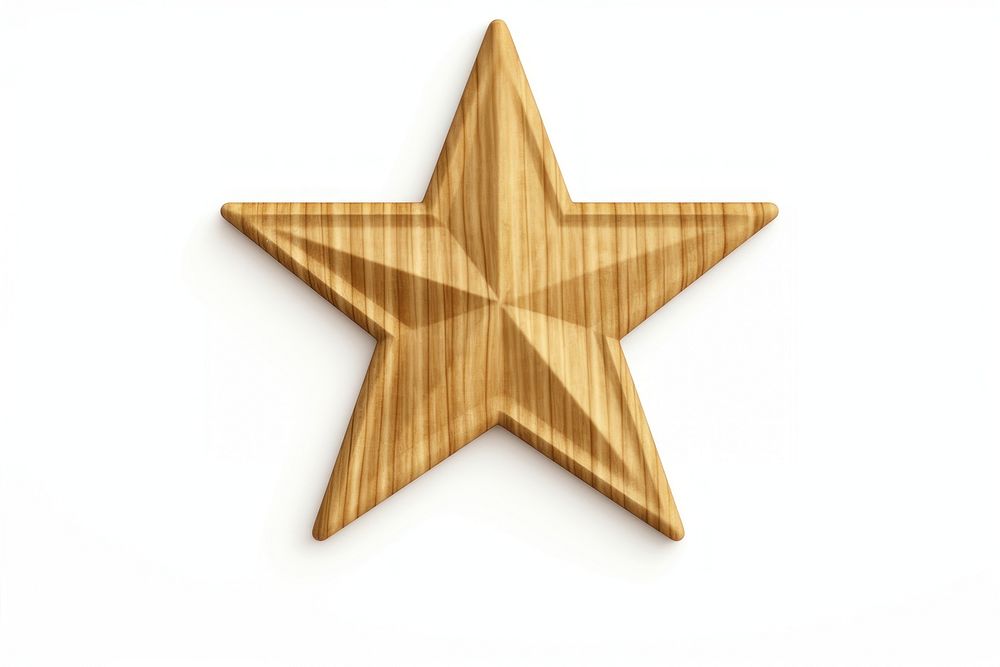 Golden star symbol white background simplicity.