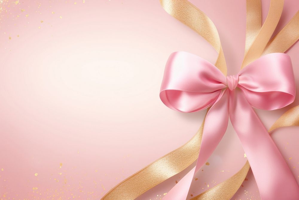 Pink backgrounds ribbon gold. AI generated Image by rawpixel.