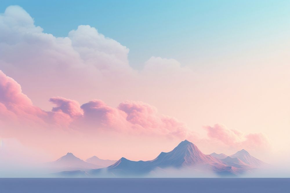  Sky and mountain cloud landscape outdoors. AI generated Image by rawpixel.