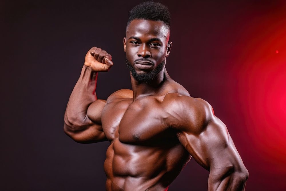 Bodybuilding bodybuilding athlete adult. AI generated Image by rawpixel.