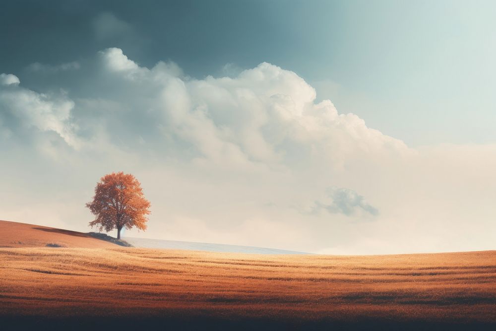 Autumn landscape outdoors horizon nature. AI generated Image by rawpixel.