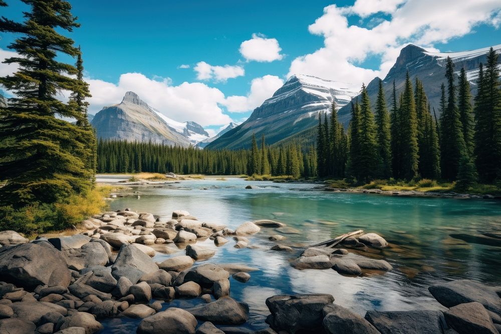 Banff National Park scenery wilderness landscape outdoors.