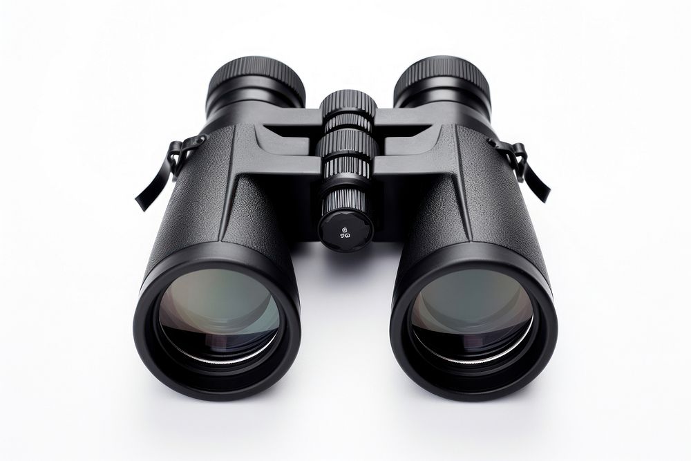 Binoculars black white background appliance. AI generated Image by rawpixel.