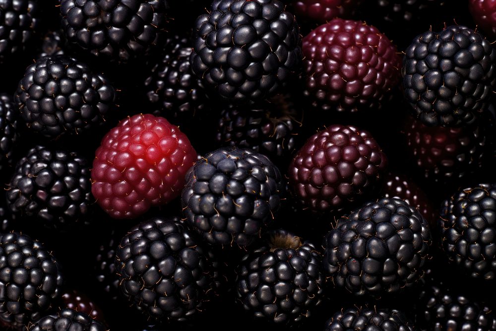 Blackberry fruit food pattern.