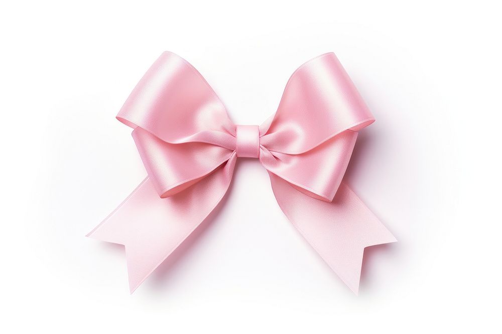 Gift tag ribbon shape pink.