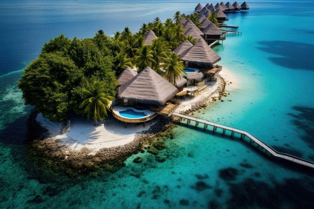 Maldives scenery outdoors nature ocean.