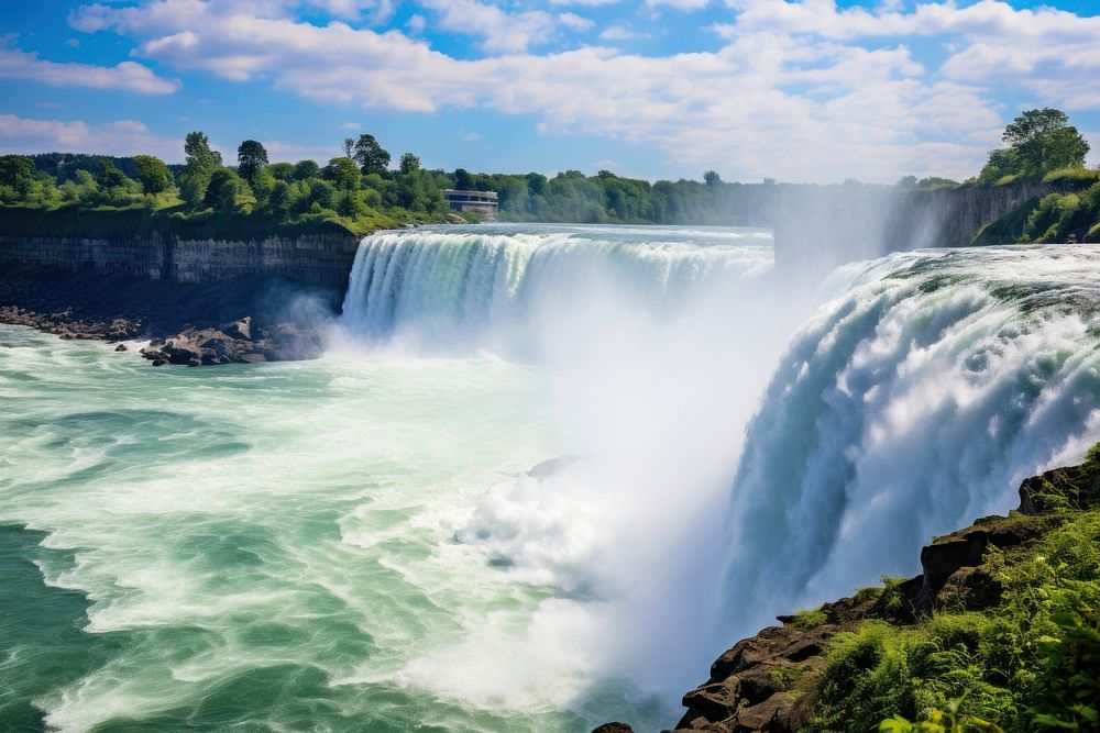 Niagara Falls waterfall outdoors scenery.