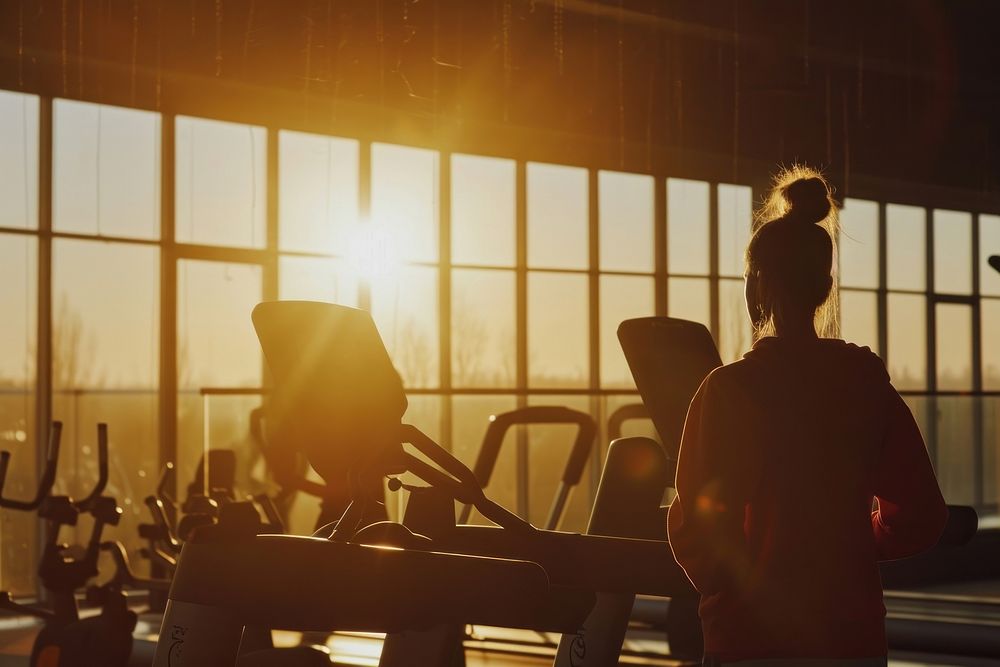 Workout gym treadmill sports. AI generated Image by rawpixel.