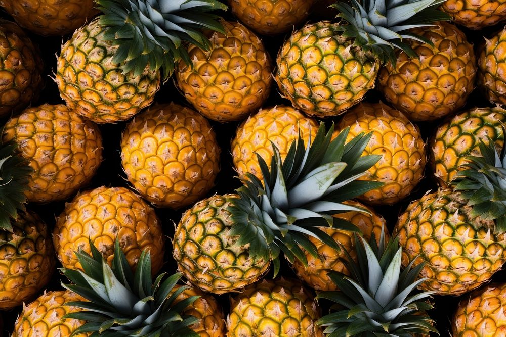 Pineapple fruit food pattern.