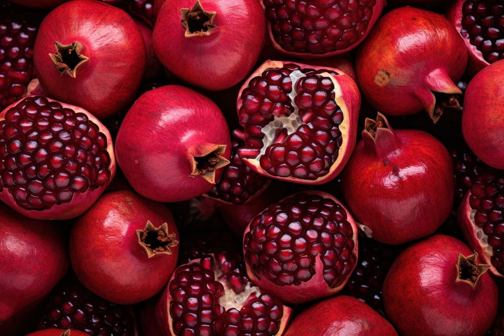 Pomegranate fruit food market.