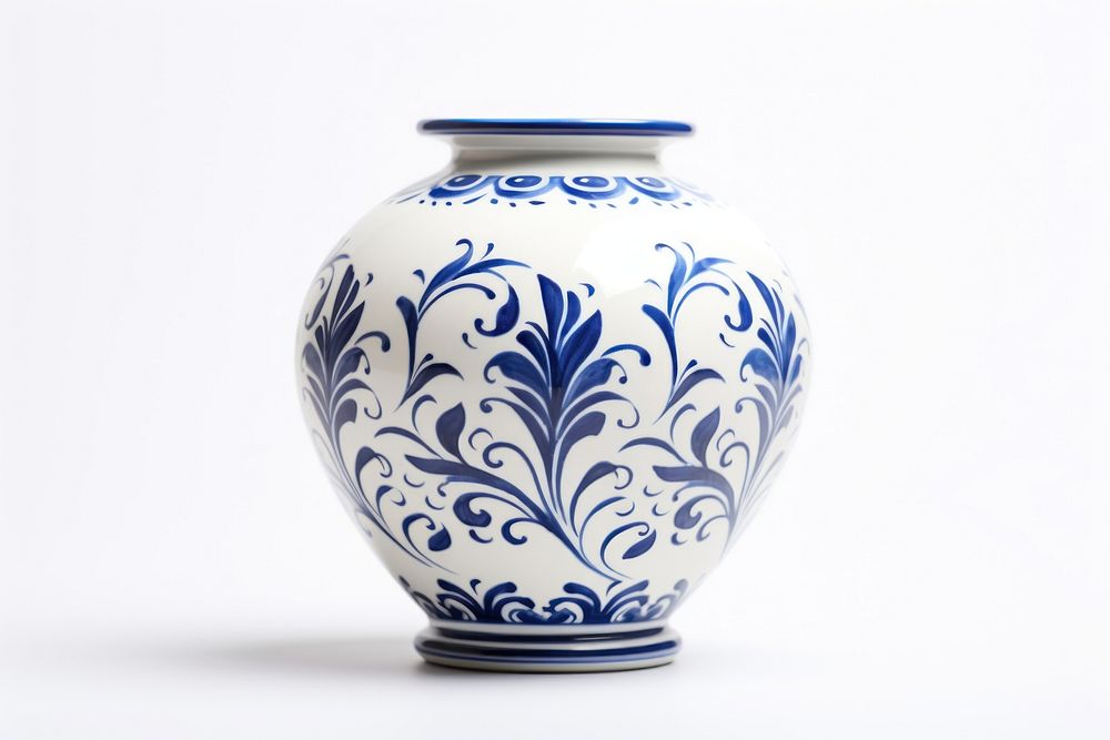 Porcelain vase pottery white jar.