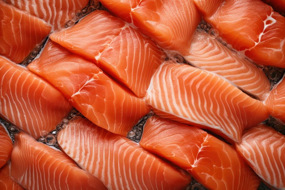 Seafood salmon market backgrounds.