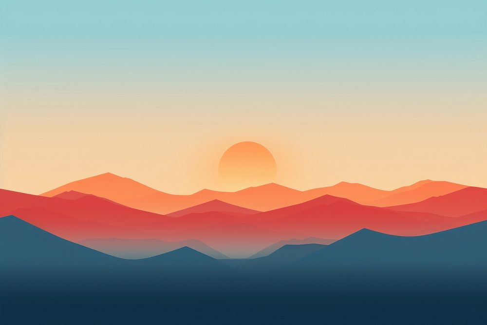 Sunrise sky backgrounds landscape.