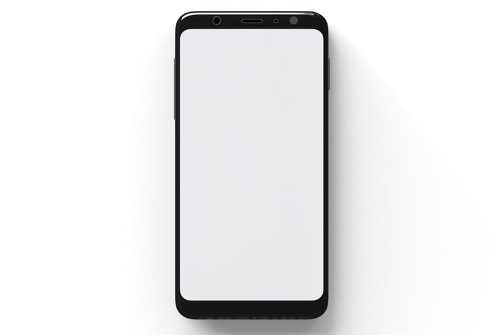 Photo Smartphone white background electronics technology.
