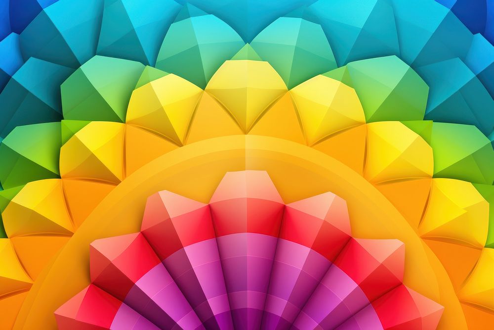Rainbow backgrounds pattern kaleidoscope.