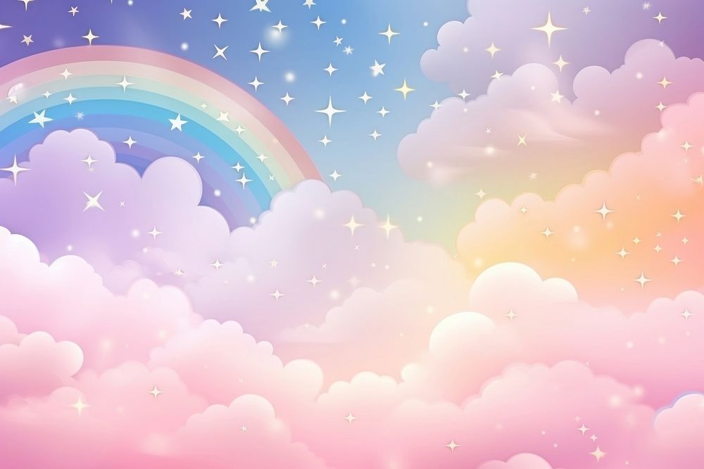 Rainbow sky backgrounds outdoors.