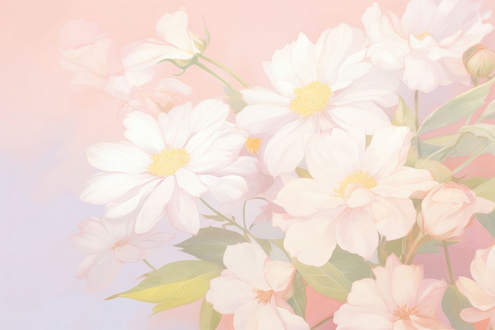  Daisy backgrounds painting blossom. AI generated Image by rawpixel.
