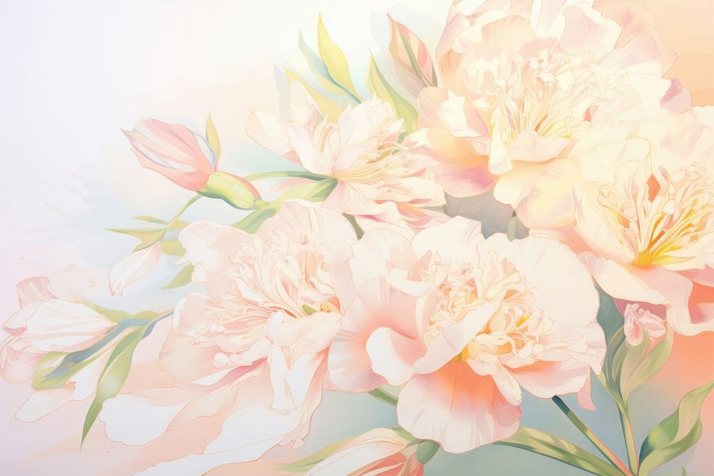  Flowers backgrounds painting pattern. AI generated Image by rawpixel.