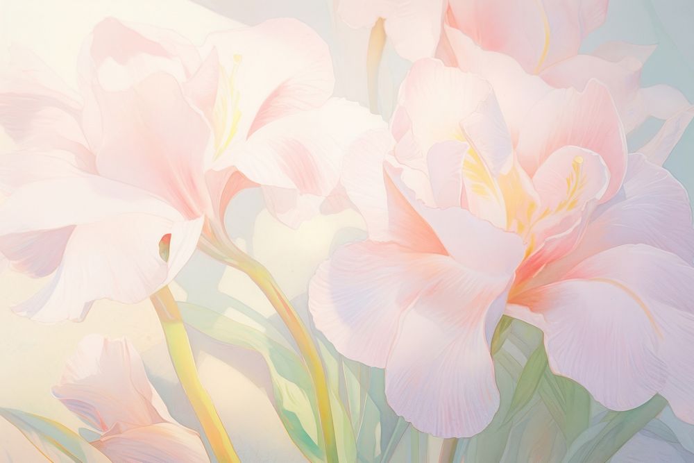  Iris backgrounds flower petal. AI generated Image by rawpixel.