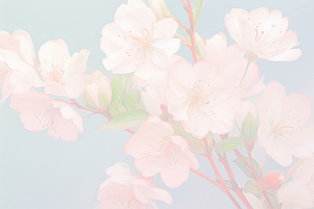  Pink sakura flowers backgrounds blossom petal. AI generated Image by rawpixel.