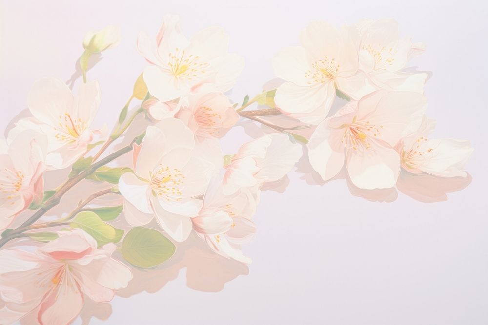  Pink sakura flowers blossom petal plant. AI generated Image by rawpixel.